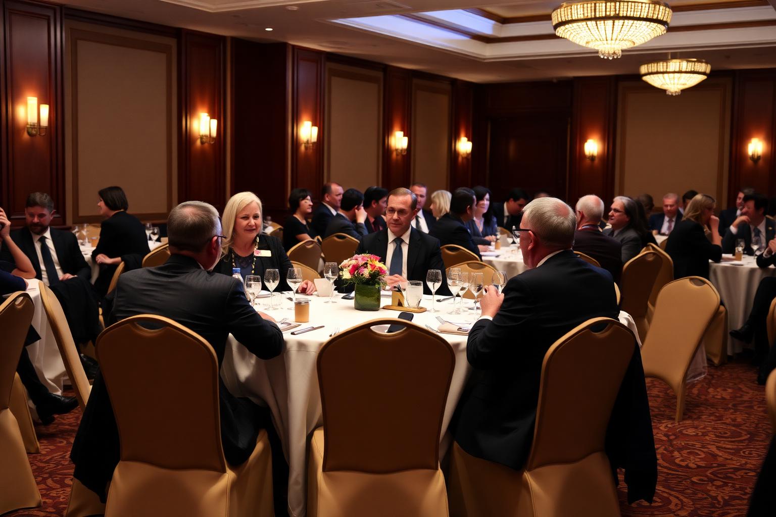 SGVEA members at a dinner meeting